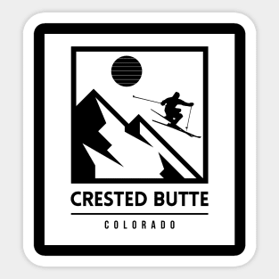 Crested Butte Colorado United States ski Sticker